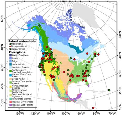 Past and future roles of paired watersheds: a North American inventory and anecdotes from the Caspar Creek Experimental Watersheds